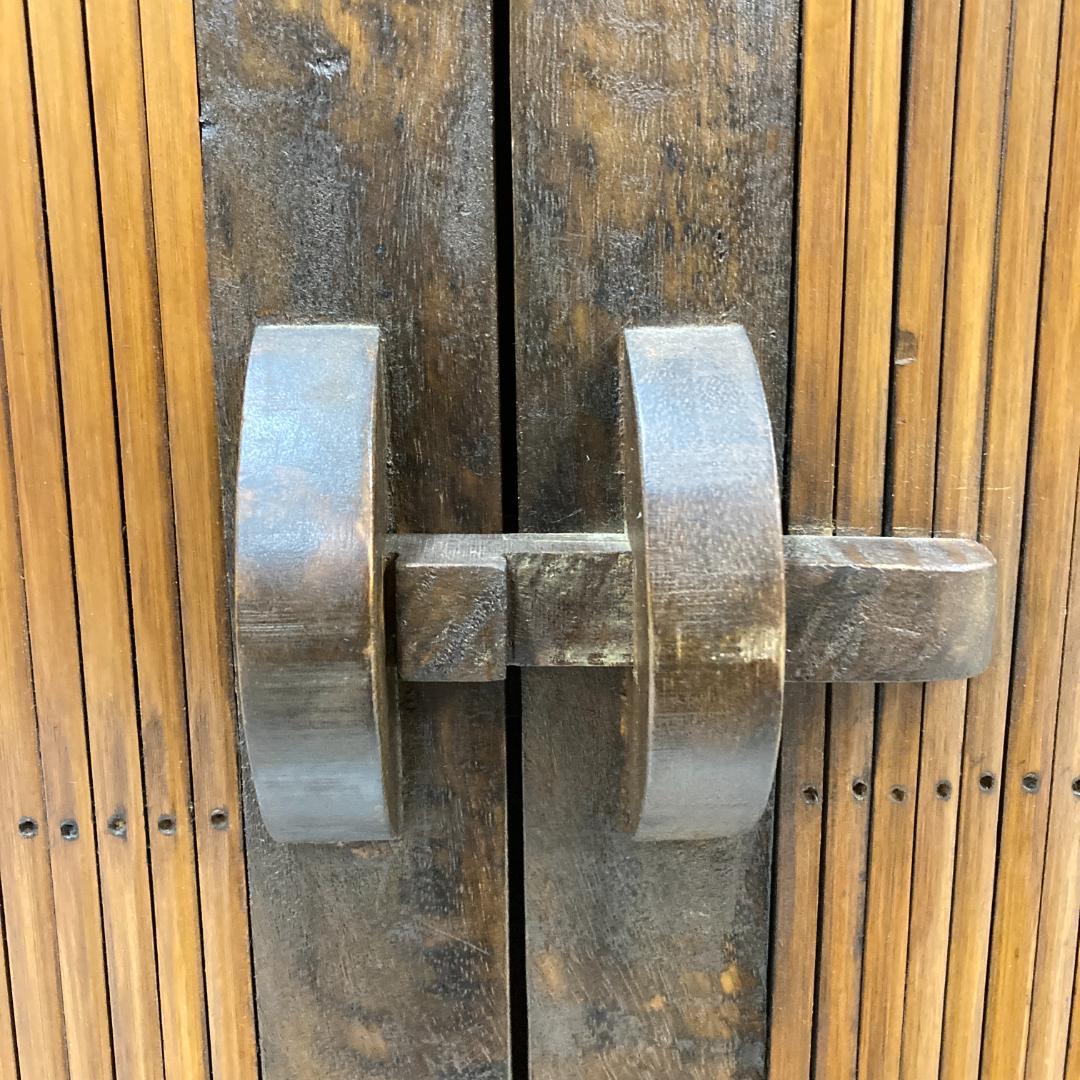 まゆみ　アジアン　バンブー　サイドボード　キャビネット