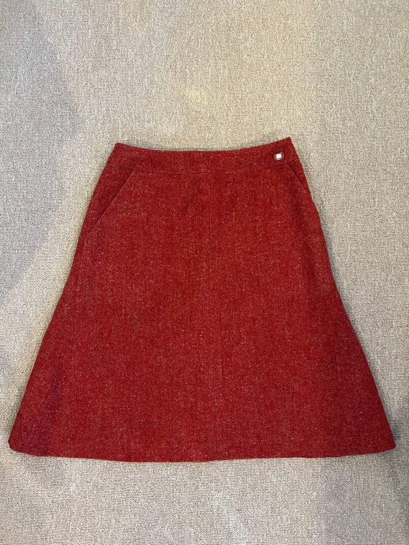CHANEL シャネル　スカート　レッド