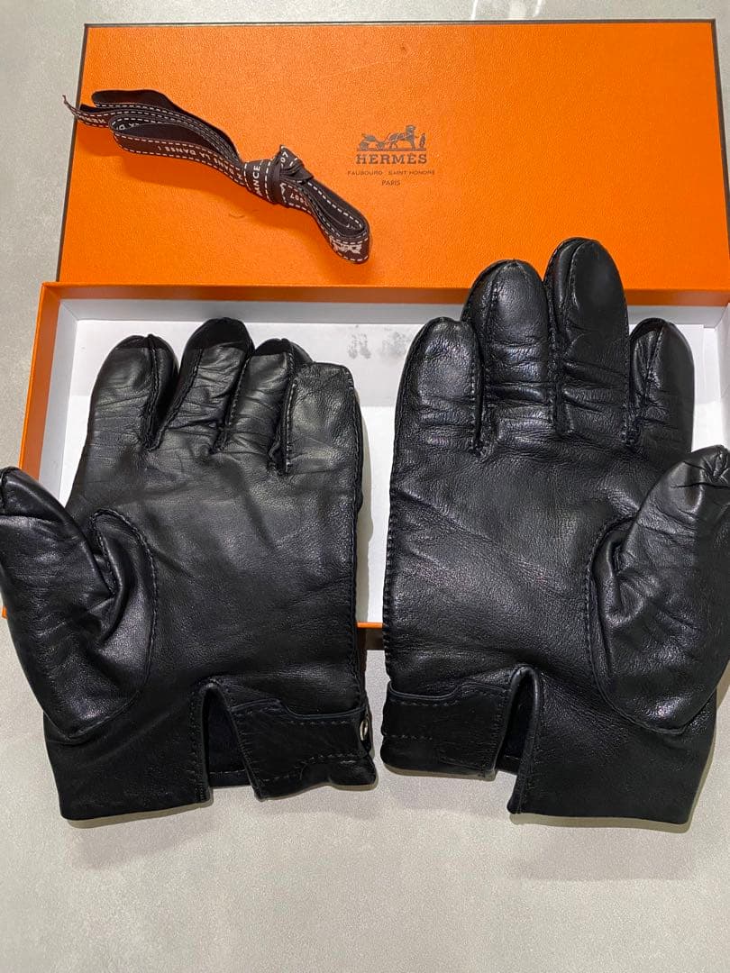 レア品✨箱付　エルメス　メンズ　手袋　グローブ