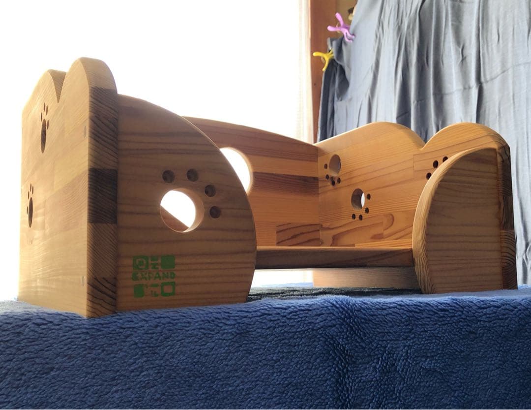 ワンちゃんの腰かけ 木製