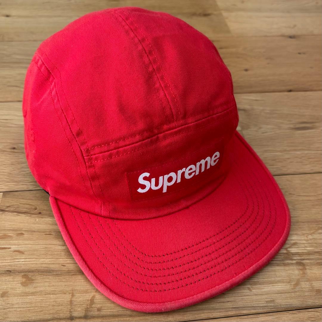 【希少】Supreme Washed Chino Twill Camp Cap