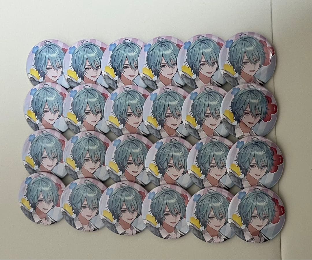 にじさんじ 渚トラウト TDCA 缶バッチ 24個まとめ売り