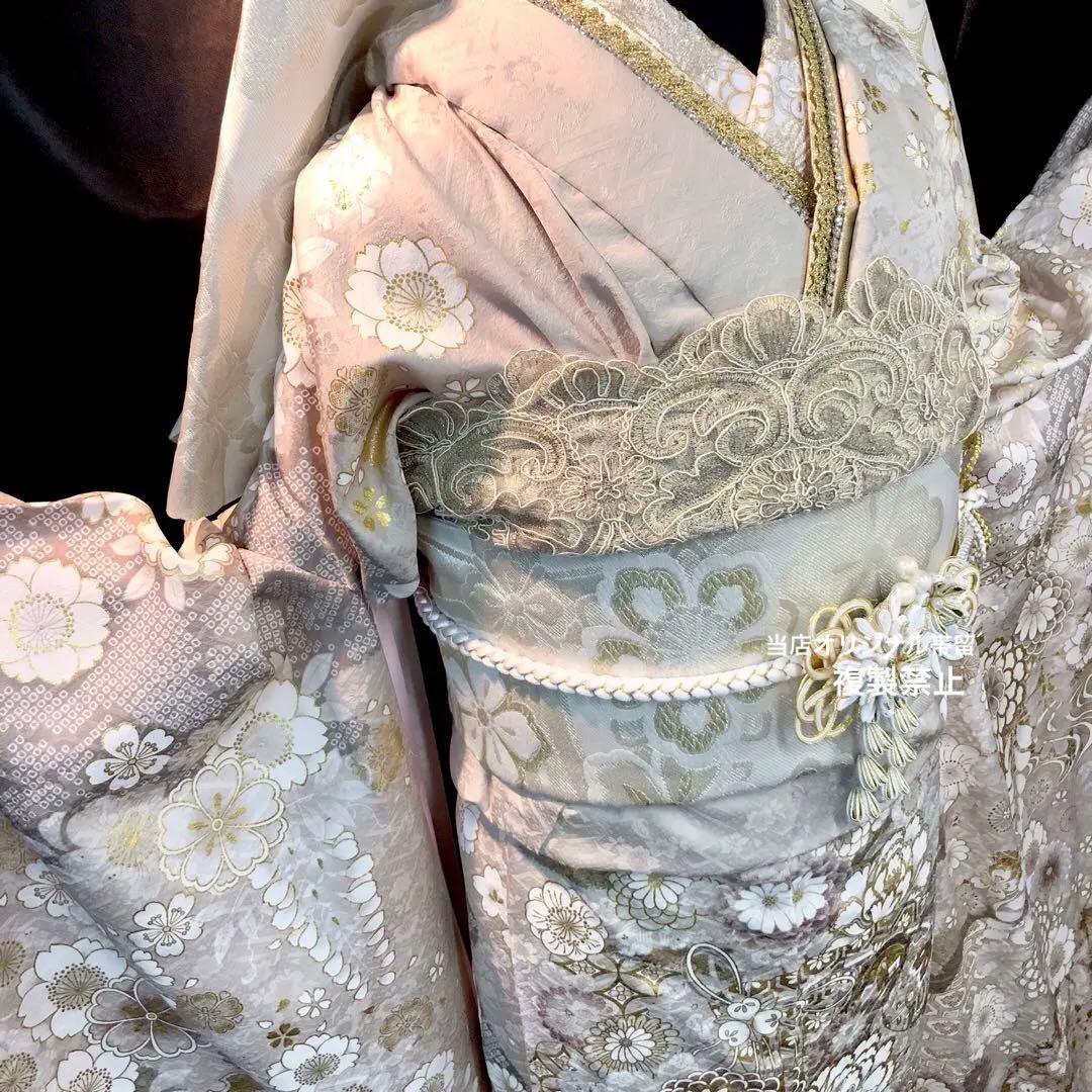 ■オーダー仕立て付き■新作■くすみ色正絹振袖フルセット■振袖一式■成人式