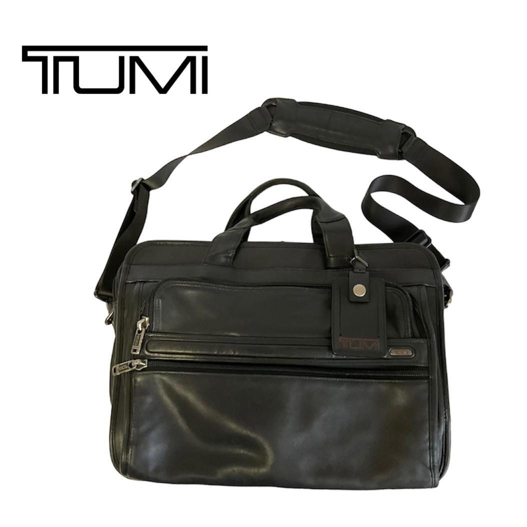 TUMI トゥミ ビジネスバッグ オールレザー ブリーフケース ショルダーパット