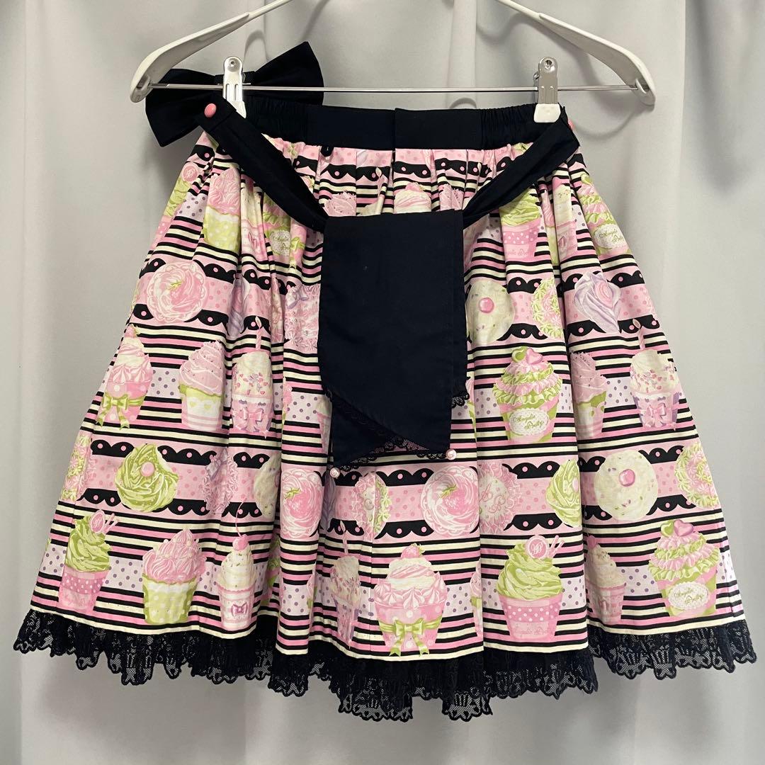アンジェリックプリティ ホイップマジック カップケーキ柄スカート