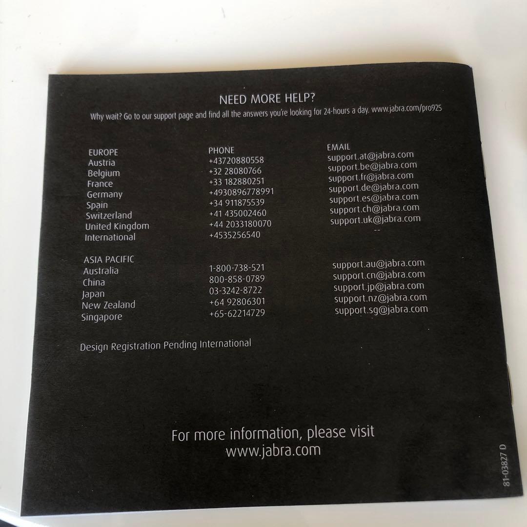 jabra PRO 925 ヘッドセット