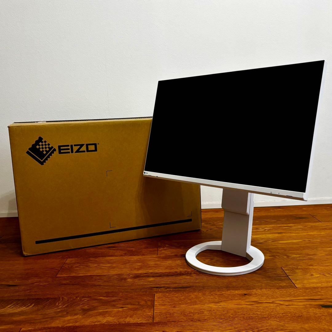 EIZO EV2480 ホワイト　電源ケーブル＋タイプCケーブル＋箱付き