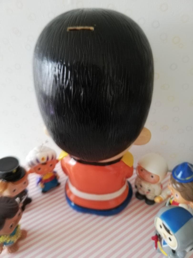 【レア　レトロ】 富士銀行　ボクちゃん店頭カウンター用+ノベルティ貯金箱6体