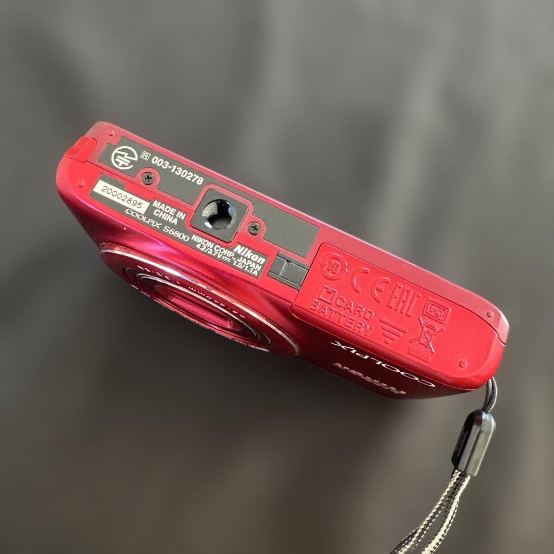 【動作確認済み】Nikon COOLPIX S6800 デジタルカメラ　レッド