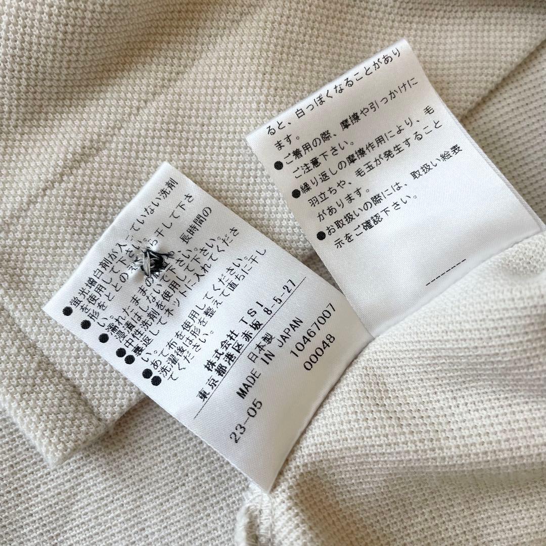 極美品 23ss margaret howell ポロシャツ M アイボリー