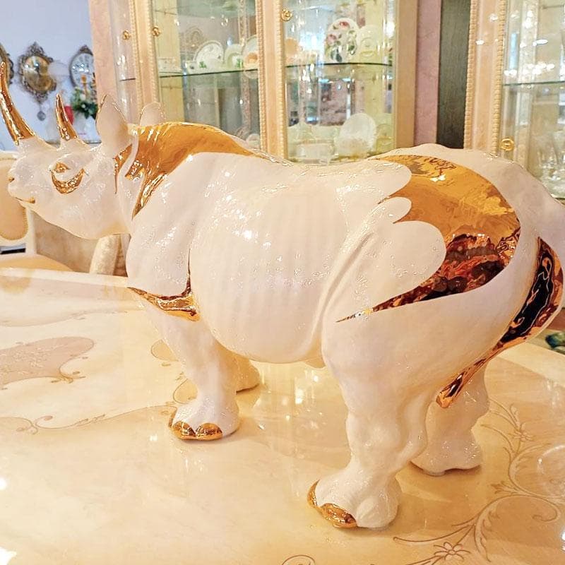 AHURA サイ 置物 イタリア製高級磁器 インテリア 222-1439