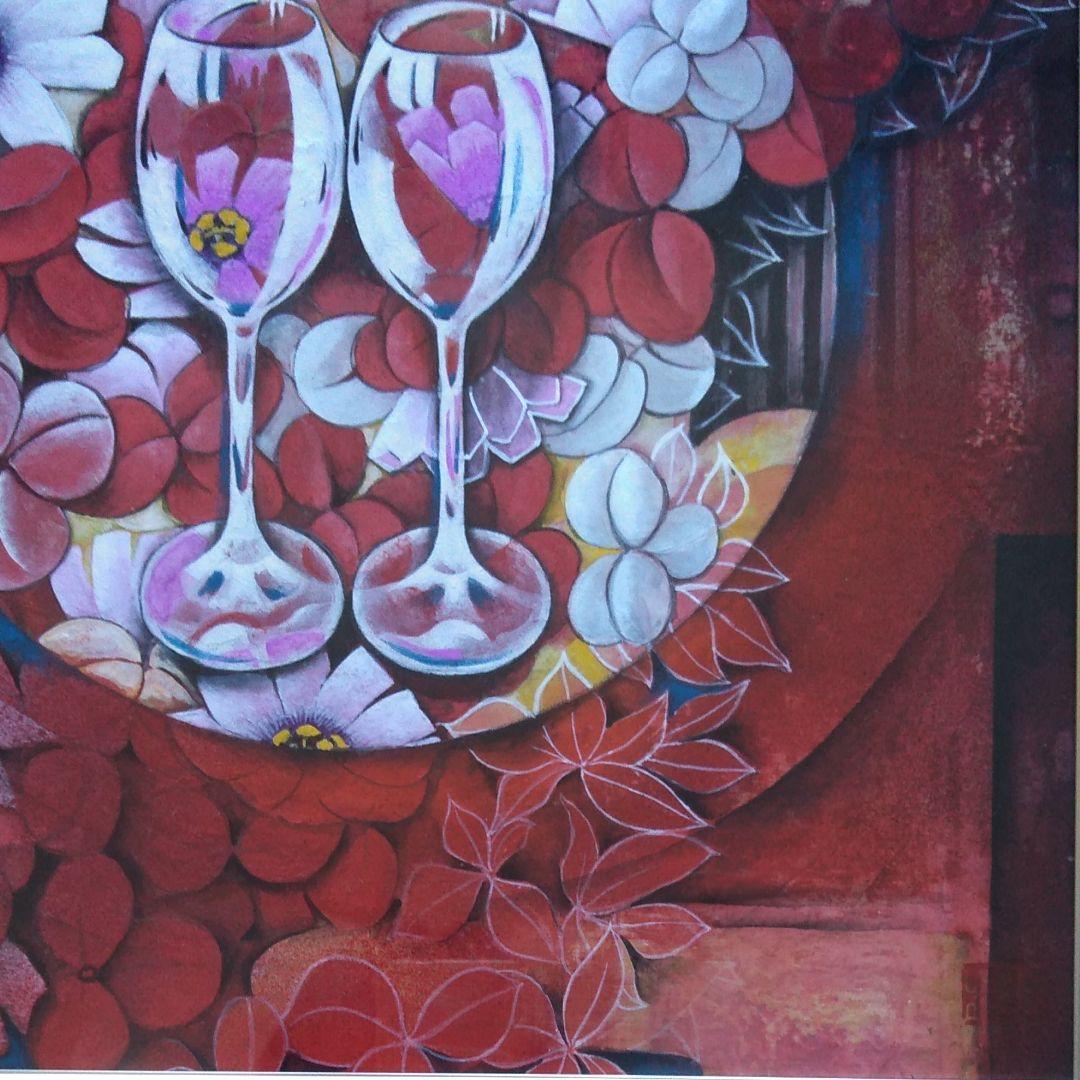 日本画(27)　ワイングラス