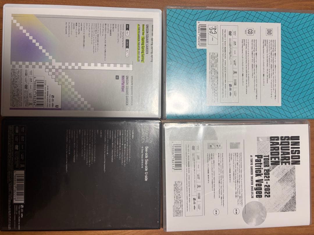 UNISON SQUARE GARDEN Live映像DVD4枚セットCD音源付