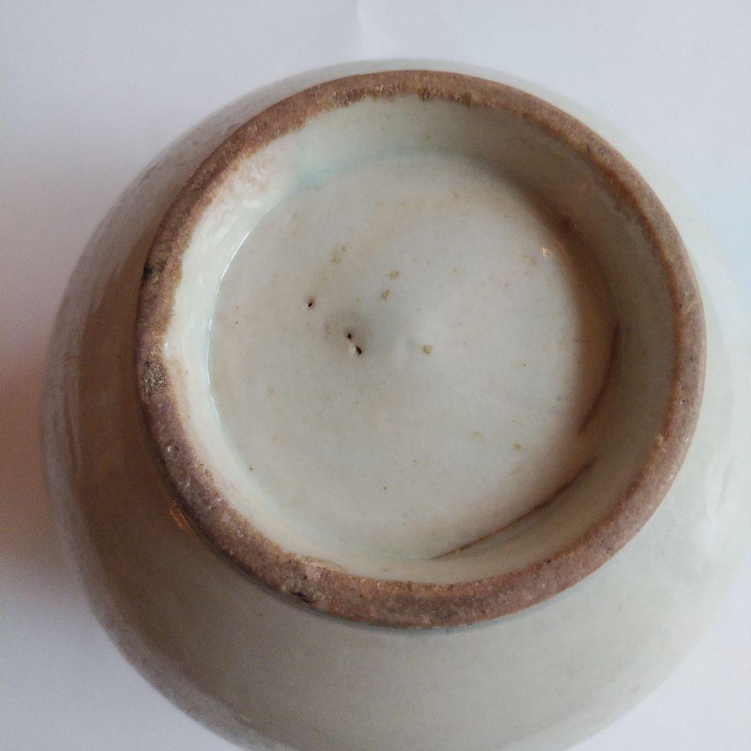 李朝 分院 染付壽字文丸壺 工芸品 陶芸 古伊万里 古美術 中国青花