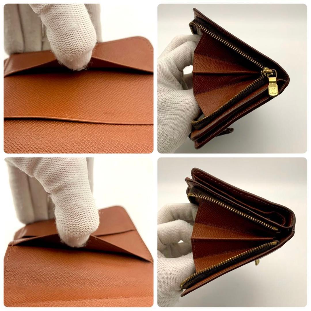 鑑定済み ルイヴィトン コンパクトジップ 二つ折り モノグラム ミニ 小型 財布