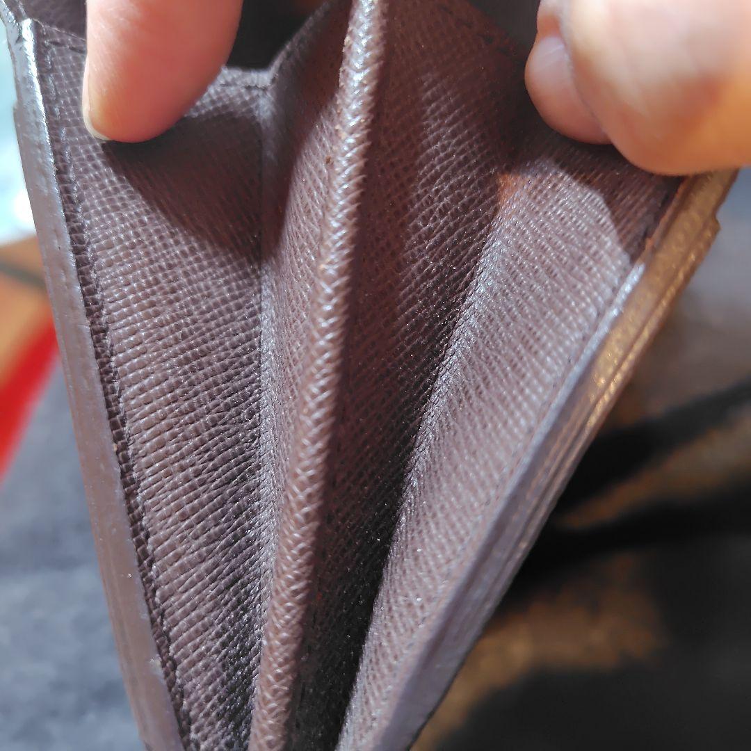 美品 LOUIS VUITTON ダミエ 二つ折り財布