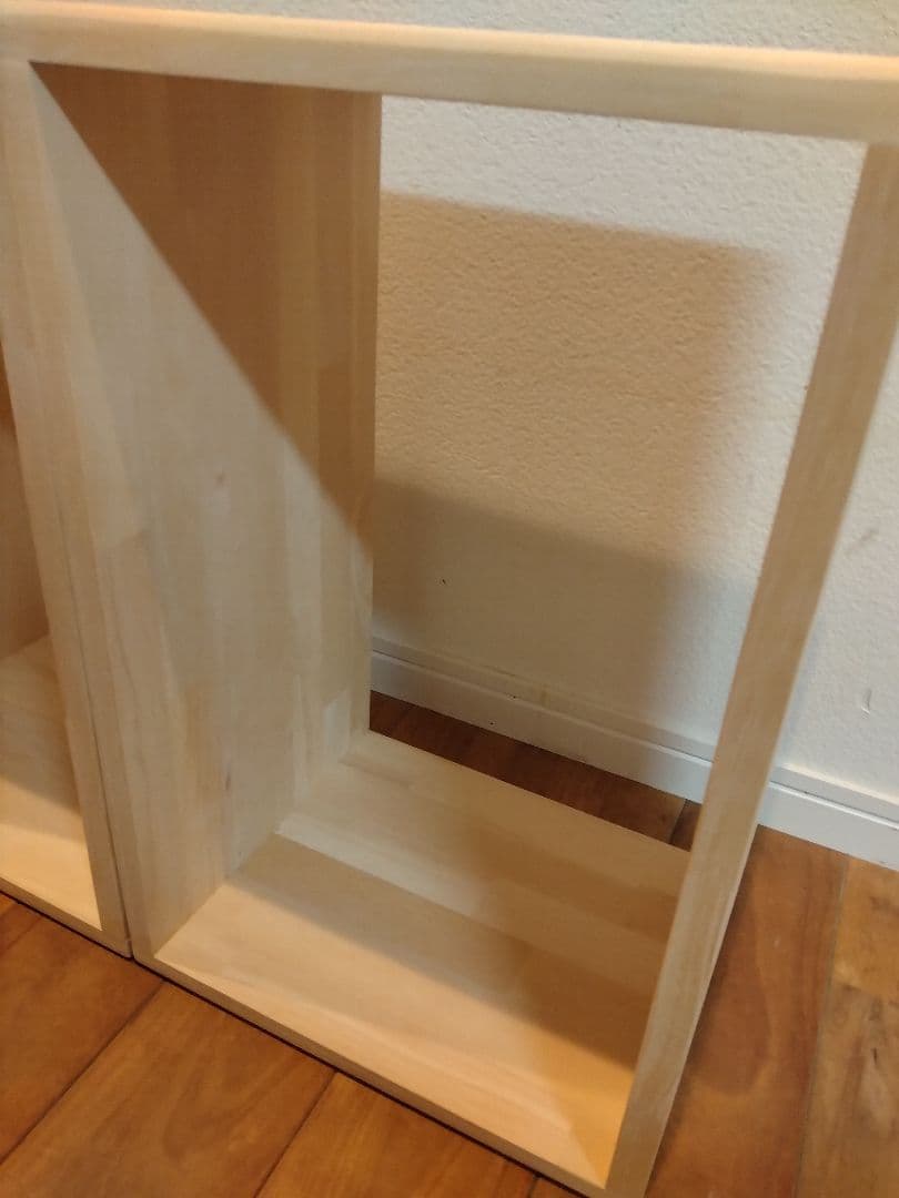 木製　ハンドメイド　オーダー　ロの字　棚　シェルフ　水槽台　テレビ台