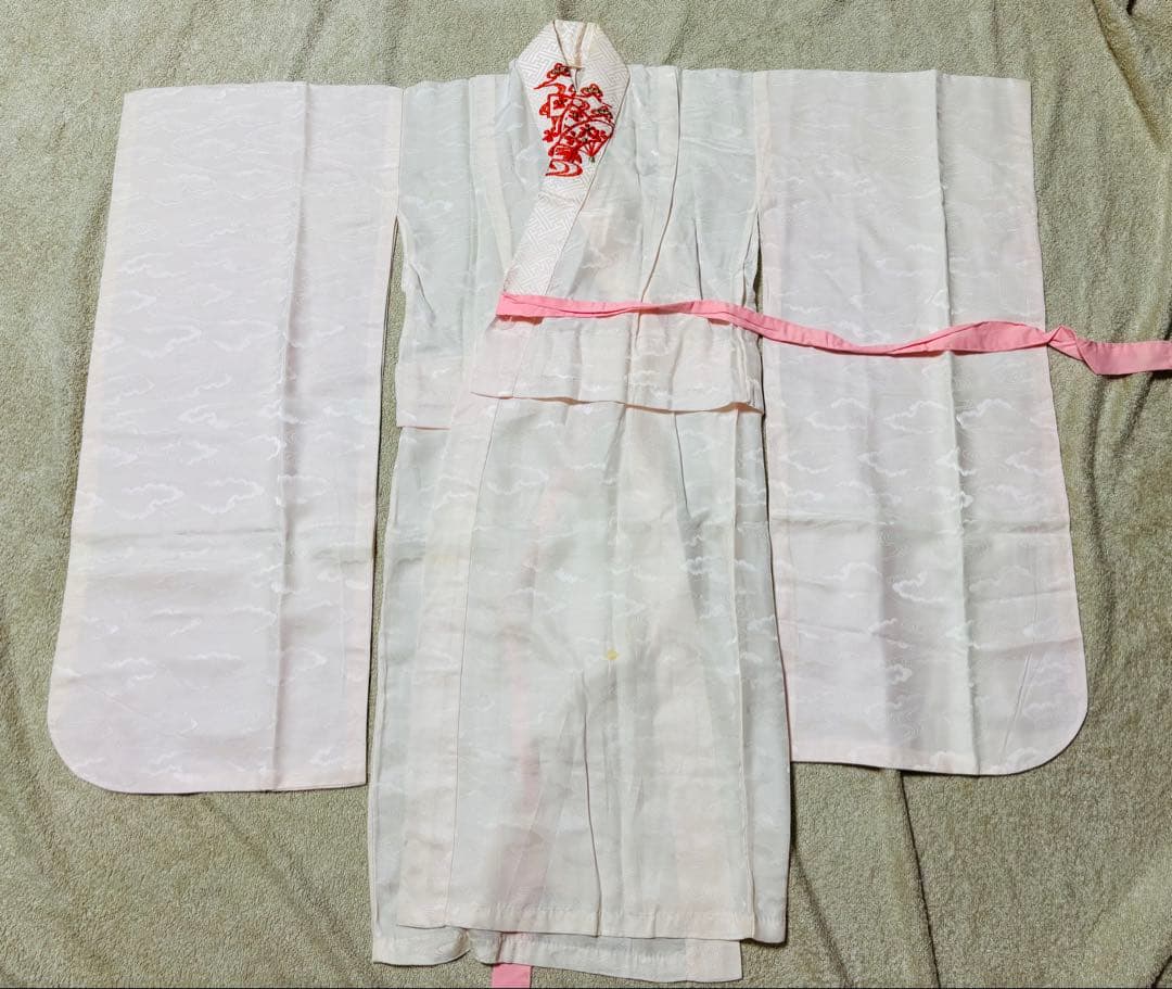 七五三 着物セット 紫と淡い桜色（ピンク）7歳