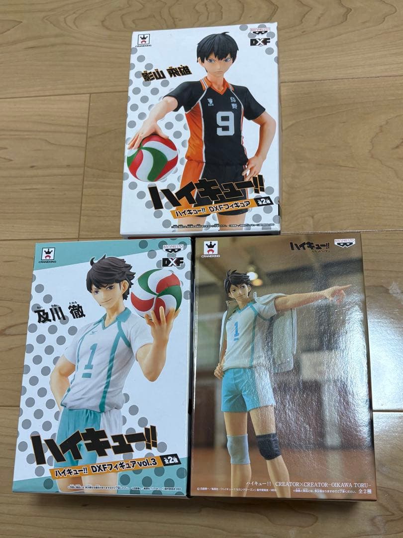 ハイキュー　まとめ売り　影山　及川　ラバスト　フィギュア　缶バッジ