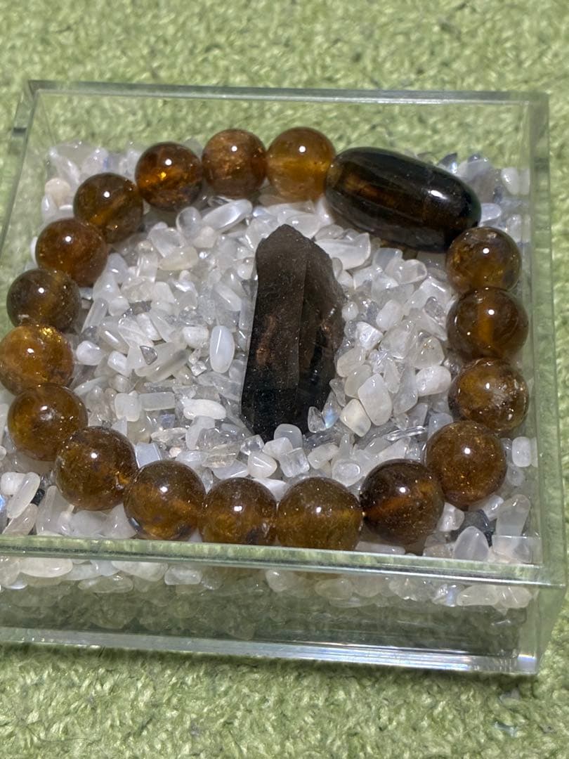 ネパール産トルマリン　ハニーカラーブレスレット