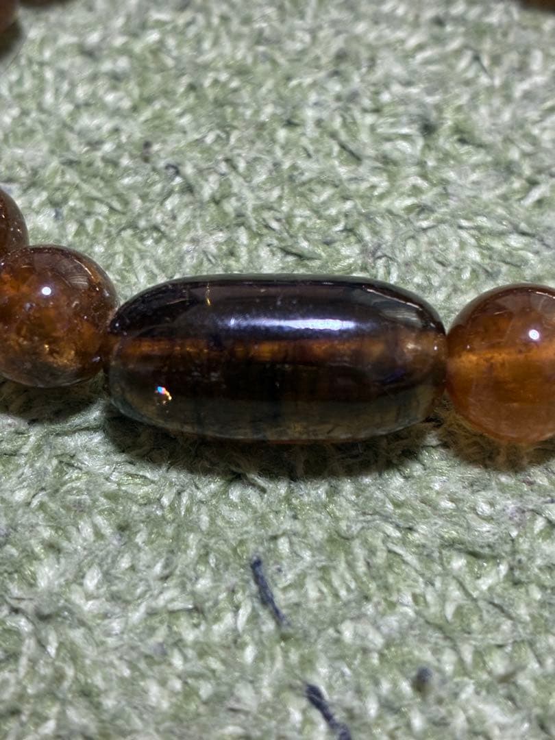 ネパール産トルマリン　ハニーカラーブレスレット