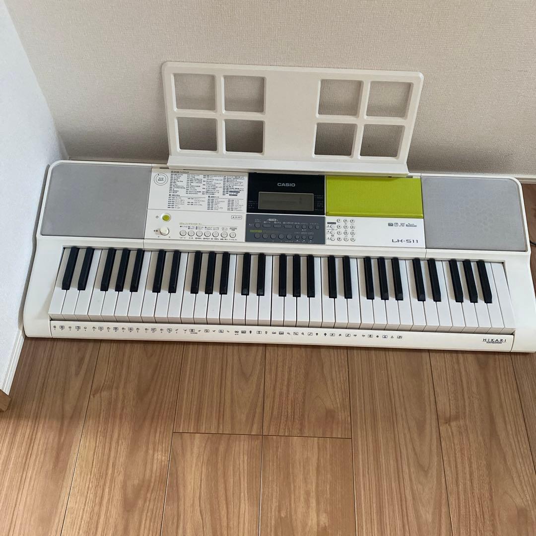 CASIO 電子ピアノ ホワイト・グリーン