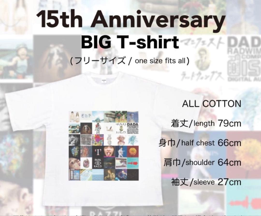 RADWIMPS 15th Anniversary 限定 Tシャツ 専用ケース付