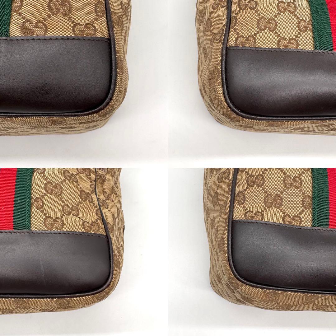 【極美品 希少】GUCCI ドッグ キャリーバッグ シェリー キャンバス