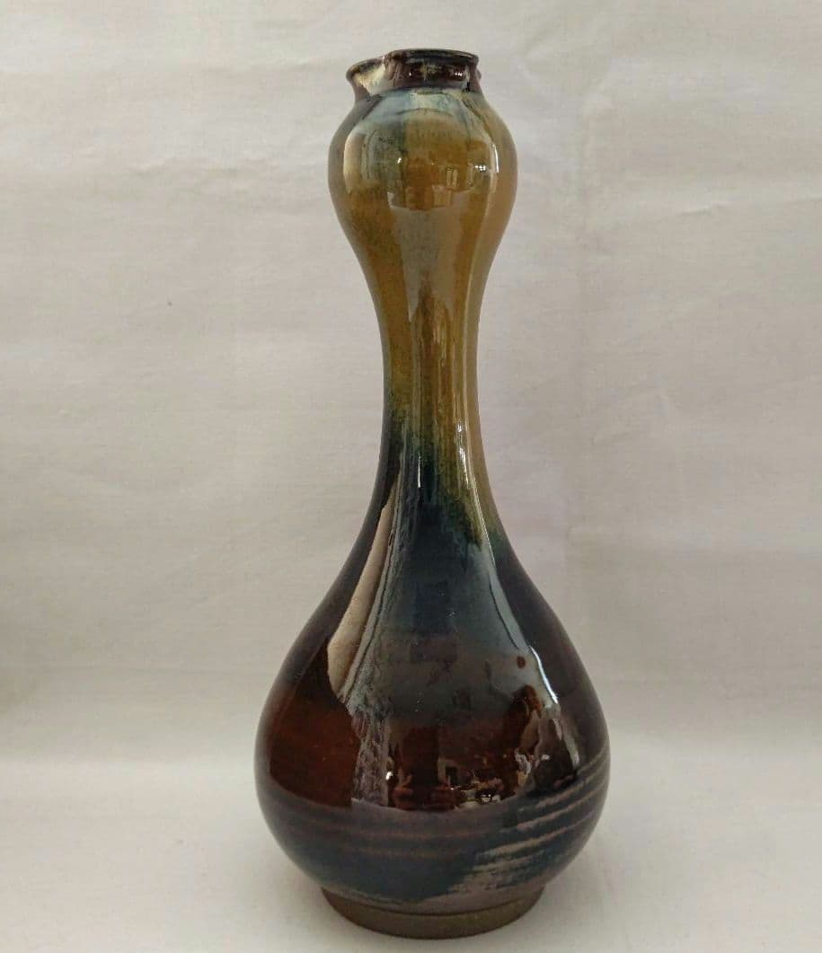 高取花入 鬼丸壁山 茶道具