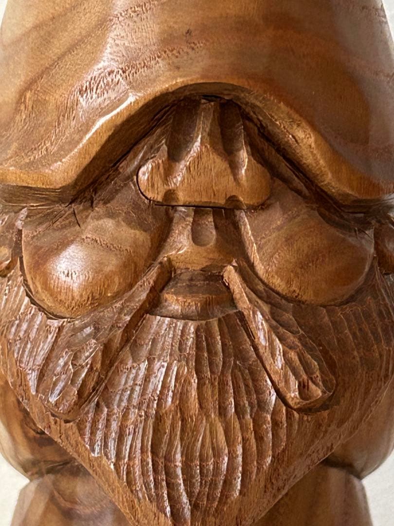 ◇美品・北海道彫刻◇コロポックル30cm