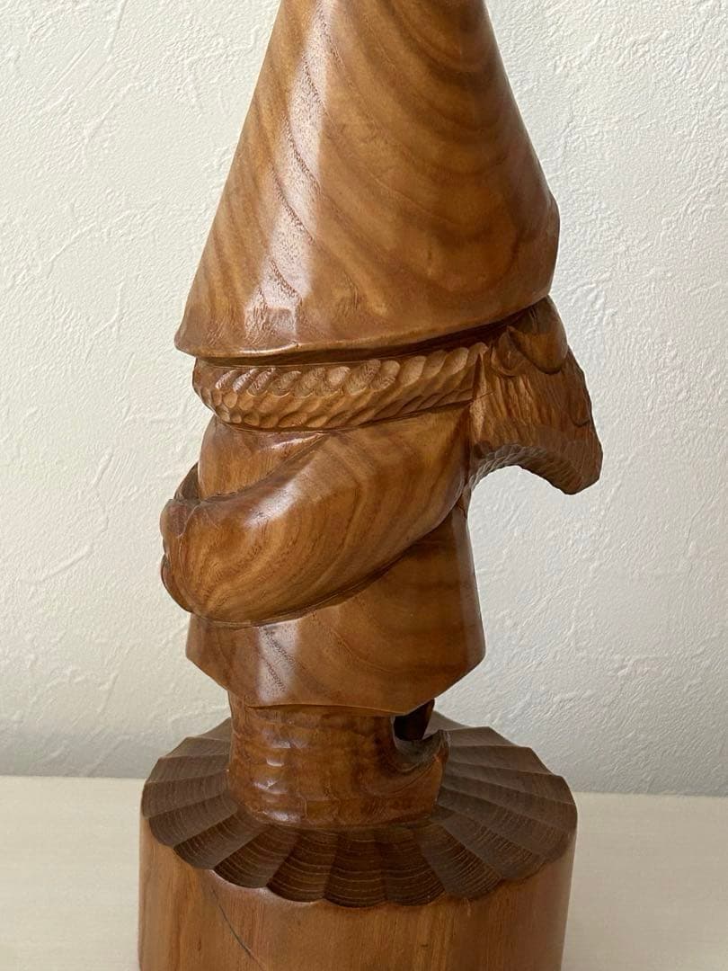 ◇美品・北海道彫刻◇コロポックル30cm