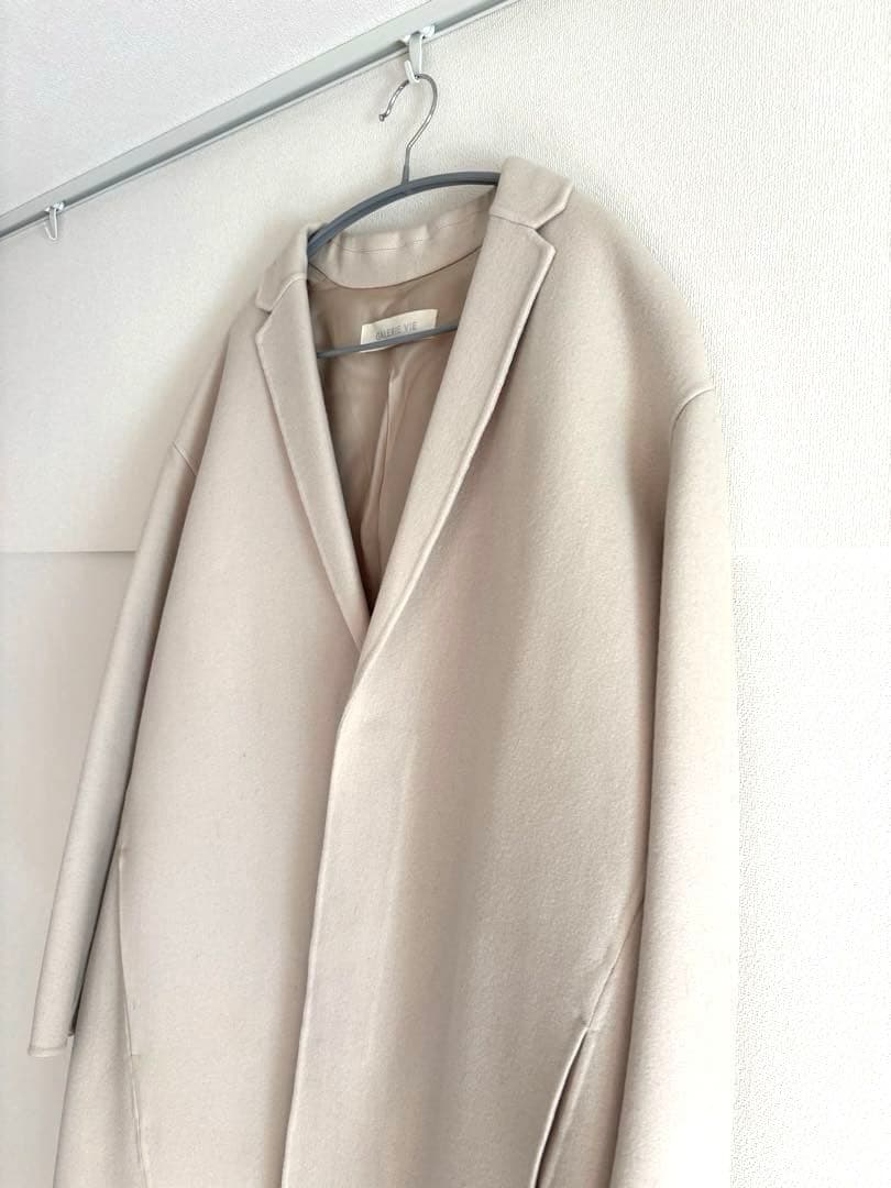 GALERIE VIE ウールカシミヤチェスターコート