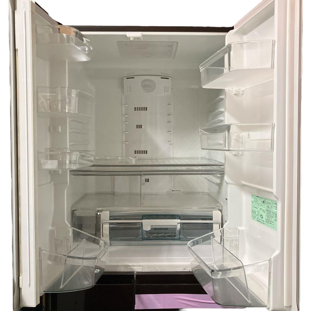 AT5 HITACHI ノンフロン冷凍冷蔵庫 R-G4800F XT ブラウン