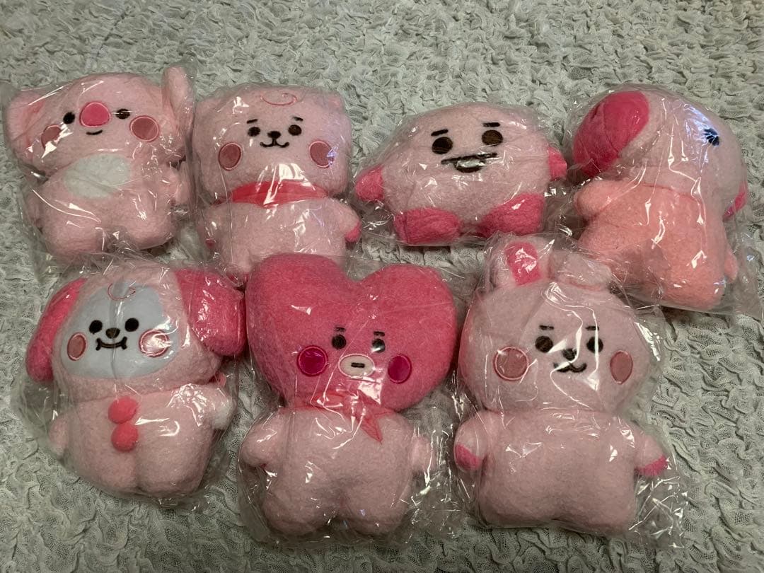 BT21 たっとん ピンク ぬいぐるみ 7体セット