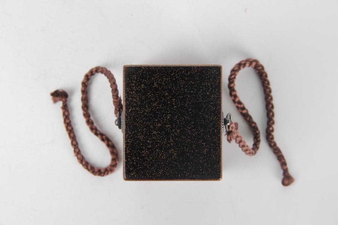 江戸　明治　時代 鶴松梅蒔絵重香合　小箱 梨地 漆器 EM19-9