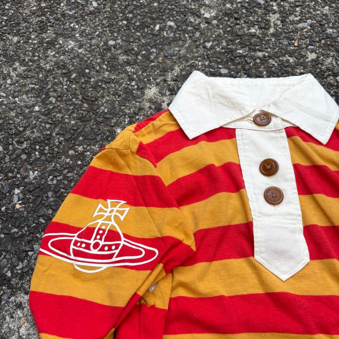 Vivienne Westwood 長袖 ポロシャツ ラガーシャツ ボーダー