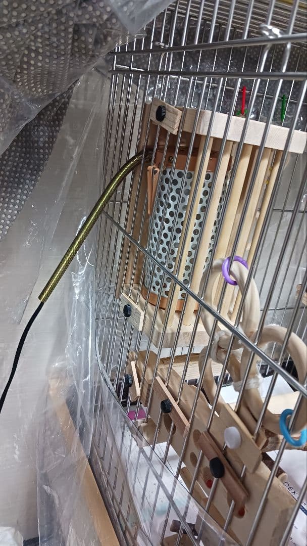 h1　あったかステージ　四角い止まり木　ヒーターいたずら防止　インコ　小動物