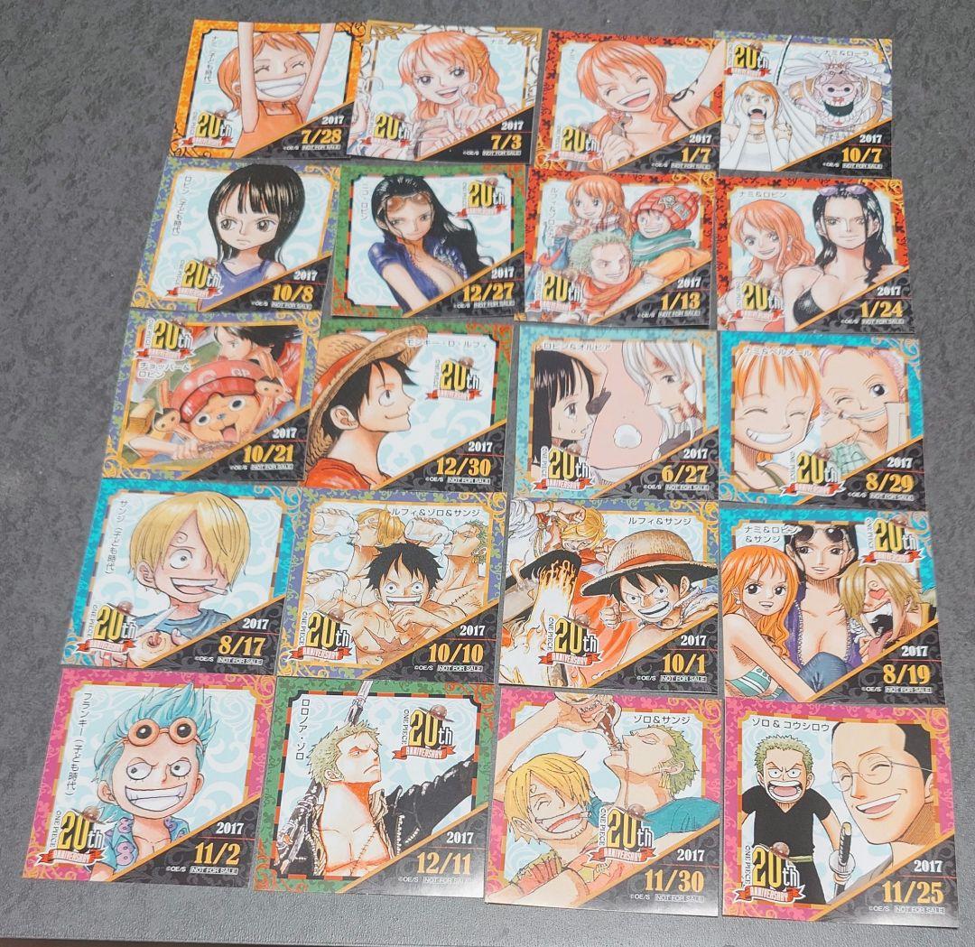 ワンピース 麦わらストア☆365日ステッカー ナミ ロビン サンジなど