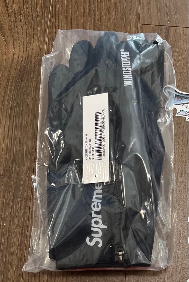 定価以下 2025FW WINDSTOPPER Zip Gloves 黒 XL