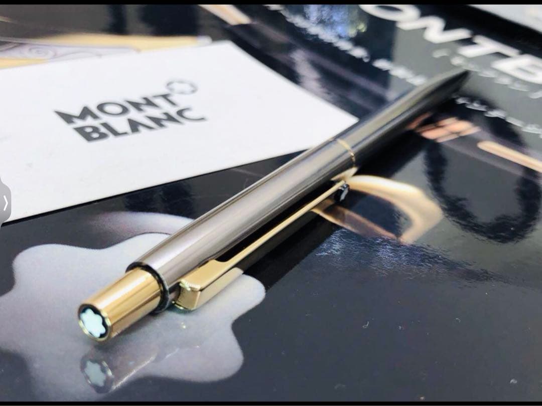 総チタニウム張り価値の高い名品★Sライン・チタン＆ゴールドプレート★モンブラン