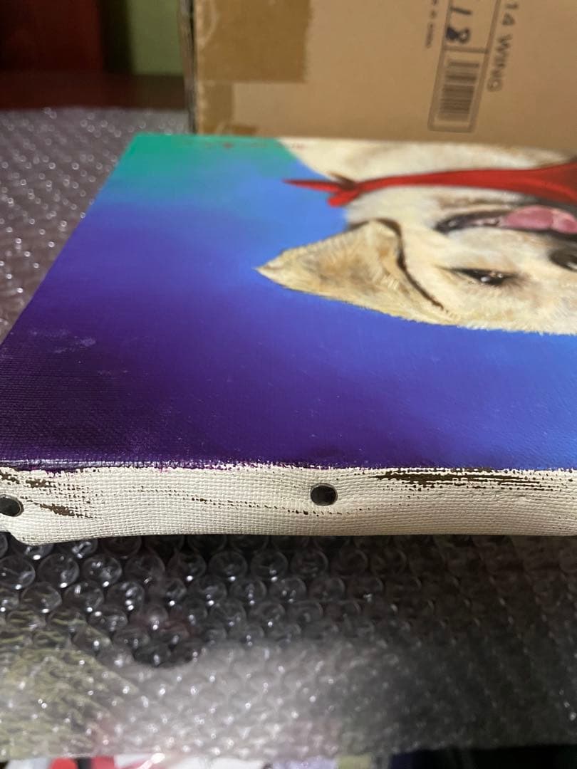 八代亜紀　絵画　真作　赤いバンダナ　 偽サイトに⚠️注意⚠️して下さい写真16と17