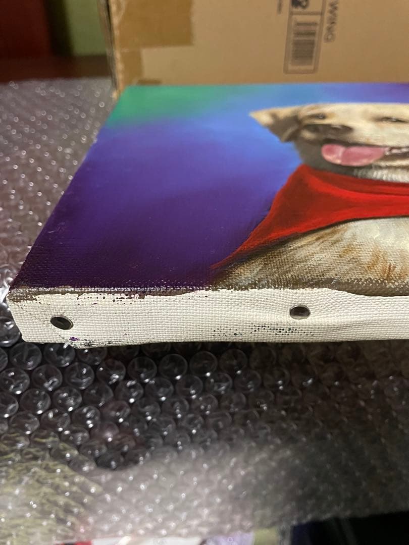 八代亜紀　絵画　真作　赤いバンダナ　 偽サイトに⚠️注意⚠️して下さい写真16と17