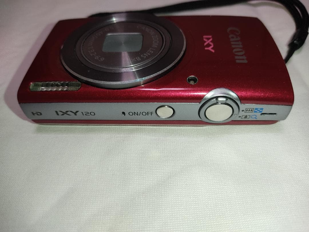 【ジャンク】Canon IXY120 コンパクトデジタルカメラ レッド