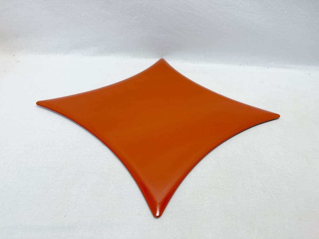 未使用 華道具 前端雅峯作 木製 朱、青花台 敷板 薄板 2枚組 栞 元箱