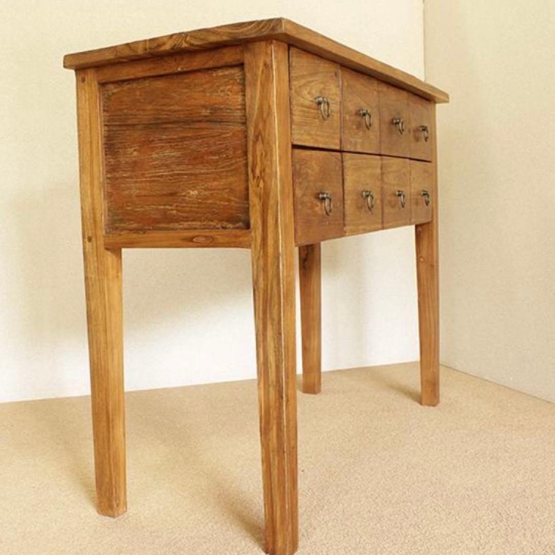 オールドチーク　コンソールテーブル チェスト　アンティーク　ヴィンテージ