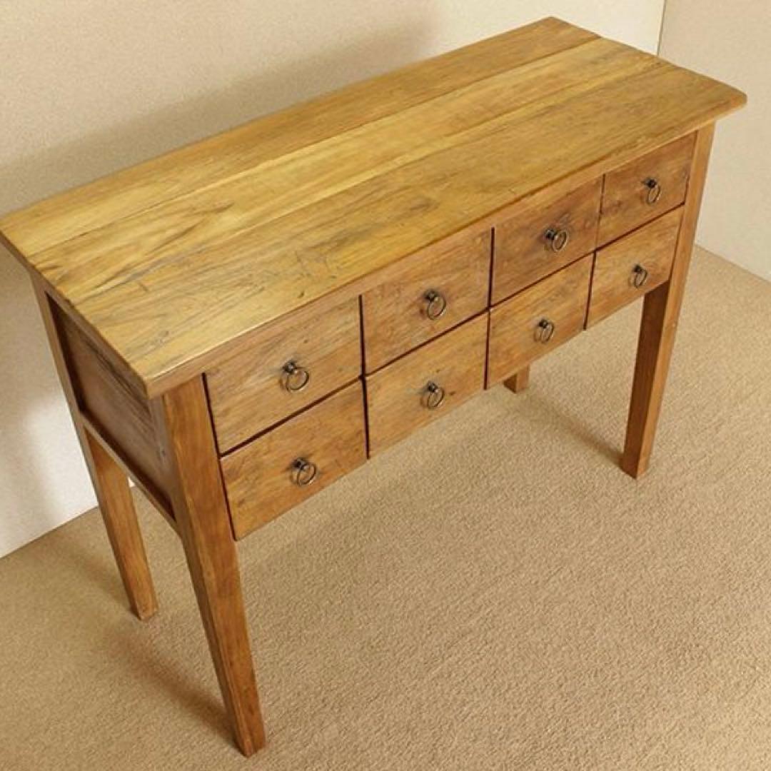 オールドチーク　コンソールテーブル チェスト　アンティーク　ヴィンテージ