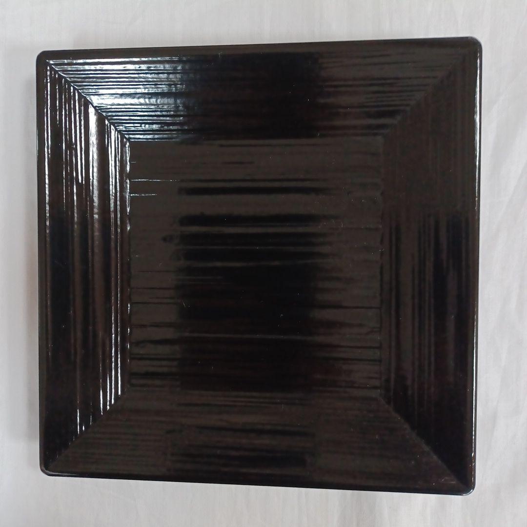 一閑塗四方盆と食籠