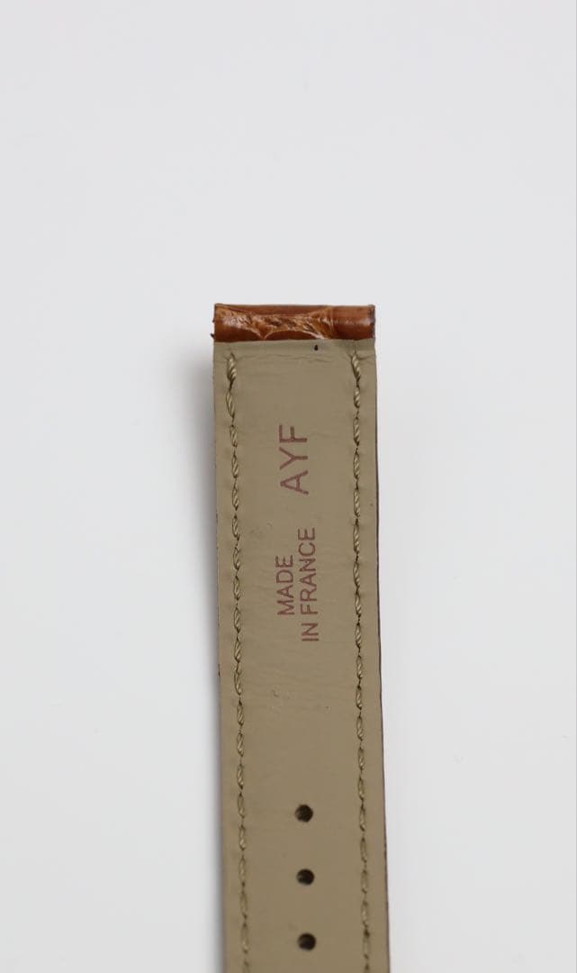 Cartier クロコダイル ブラウン 純正ベルト 15mm