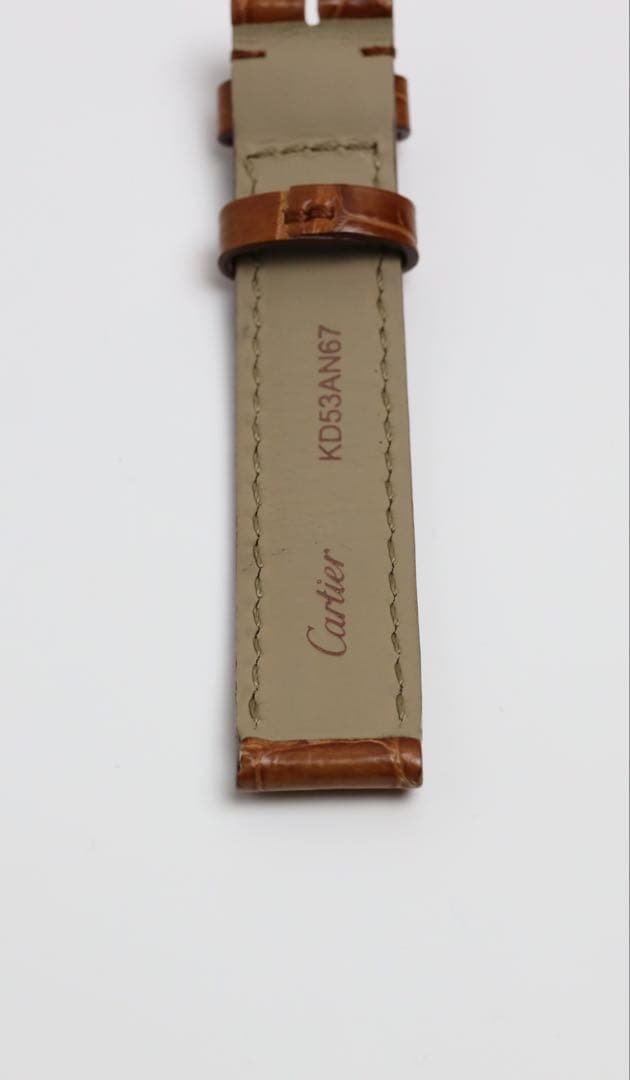 Cartier クロコダイル ブラウン 純正ベルト 15mm