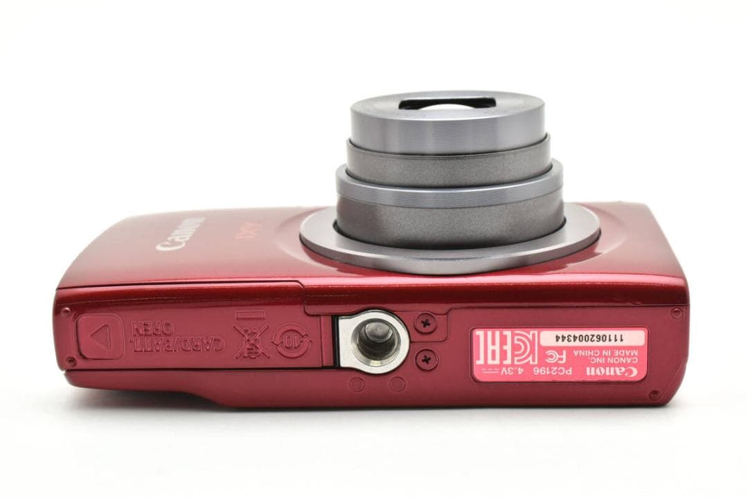 超美品 キヤノン IXY160 コンパクトデジタルカメラ レッド Canon